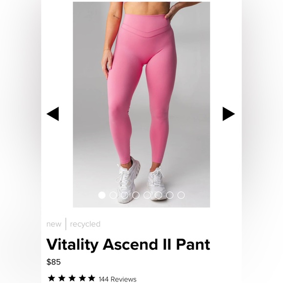 Balance Athletica (Vitality) High Rise Ascend II Pant Legging in Princess Pink - Picture 3 of 7